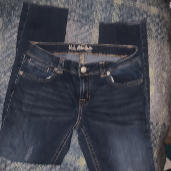 Ralph Lauren Women’s Jeans Distressed Frayed End US Polo Assn.Size 11/12. Women - Picture 3 of 8
